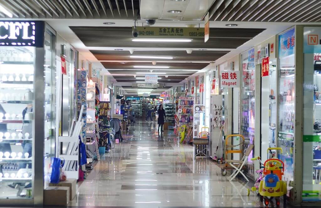 Electronics products area in District 2 of Yiwu Market