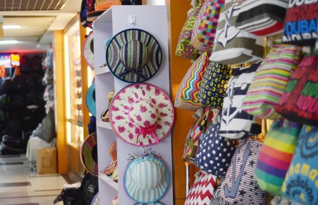 A hat shop in District 2 of Yiwu Market